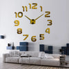 Mirror Sticker Wall Clock