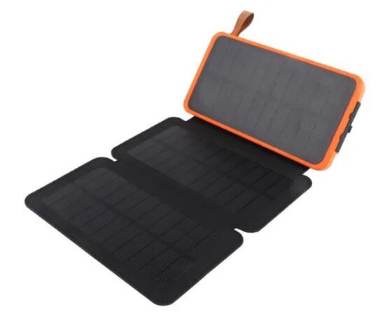 Foldable Solar Panel Power Bank - 10000mAh