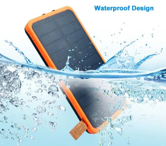 Foldable Solar Panel Power Bank - 10000mAh