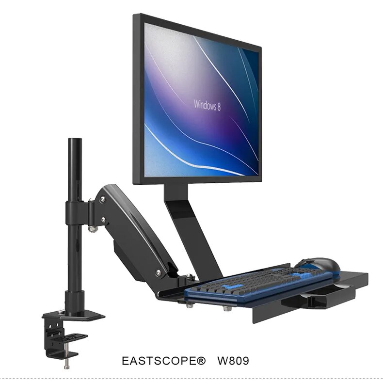 ErgoMount Sit-Stand Monitor and Keyboard Holder