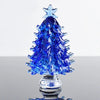 Nice Crystal Christmas Tree star Figurines Paperweight Crafts Art&Collection Table Car Ornament Souvenir Home Decor Wedding Gift