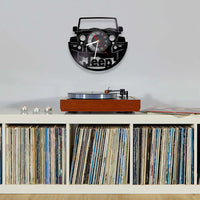 Vintage Car Vinyl Record Wall Clock