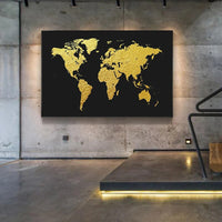 Minimalist World Map Poster Print