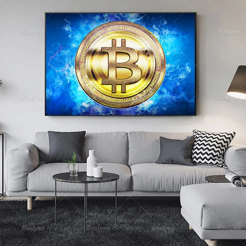 Bitcoin Gold Canvas Print