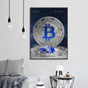 Bitcoin Galaxy Canvas Wall Art