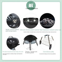 Portable 18-Inch Charcoal BBQ Grill