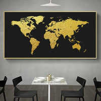 Minimalist World Map Poster Print