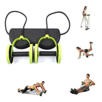 Gym Equipment Exercise Equipment Double Wheel Arm Waist Leg Trainer Power Roll Abdominal and Full Body Workout Home Fitness