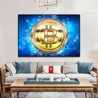 Bitcoin Gold Canvas Print