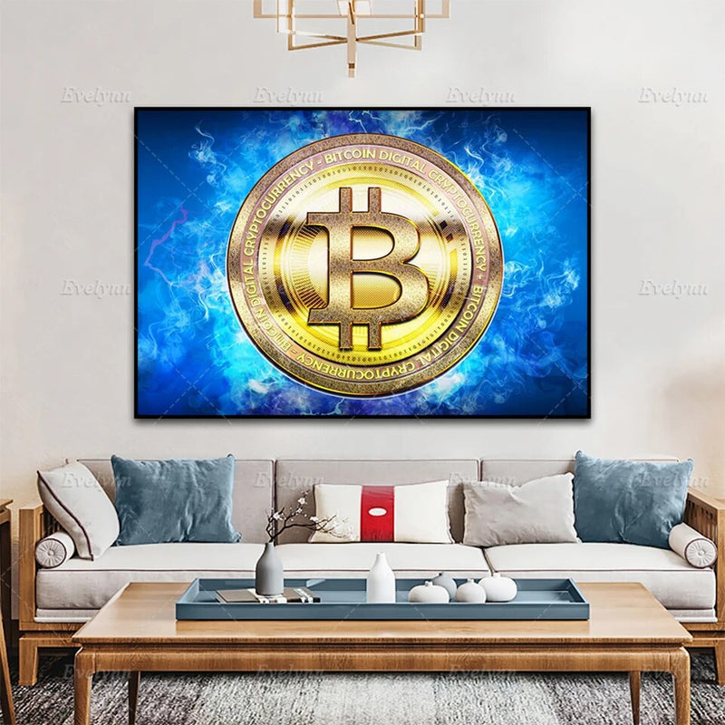 Bitcoin Gold Canvas Print