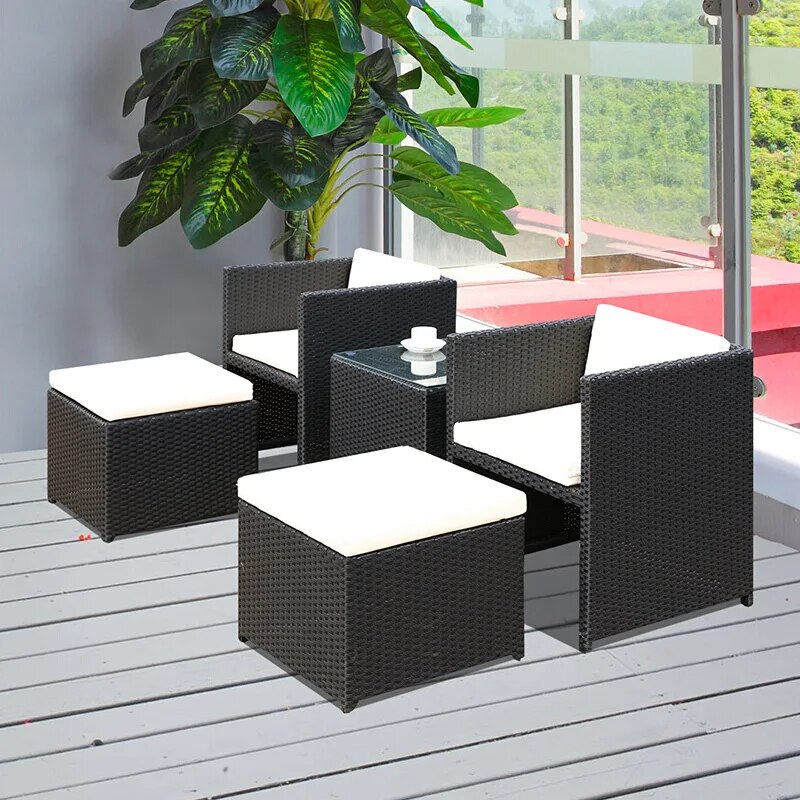 Rattan Outdoor Table & Chair Set