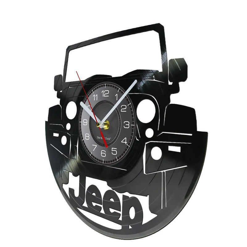 Vintage Car Vinyl Record Wall Clock