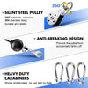 fitness Cable Pulley System Machine Attachments Tricep Rope Handles Grips Home Gym Equipment Weight Lifting Workout Acessories