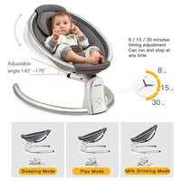 Adjustable Bluetooth Baby Swing: Smart Sleep Companion