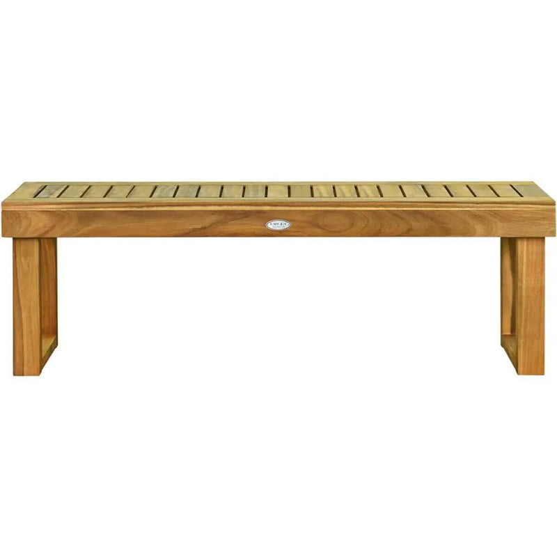 Acacia Wood Outdoor Dining Bench Set