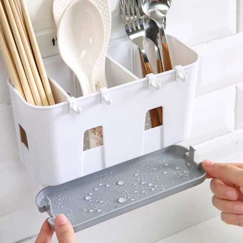 Wall Mount Cutlery Organizer