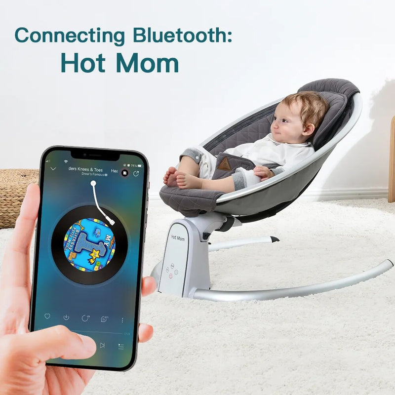 Adjustable Bluetooth Baby Swing: Smart Sleep Companion