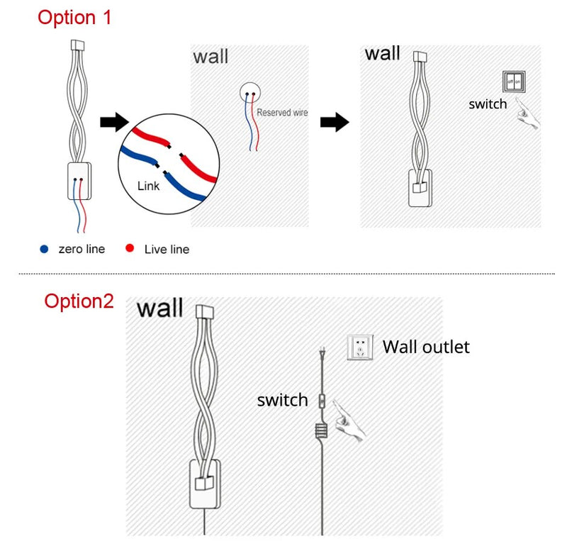 Sleek LED Wall Lamp Set