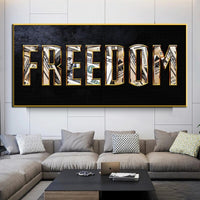 Inspirational Money Freedom Canvas Art