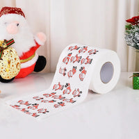 NEW Christmas Pattern Series Print Roll Paper Toilet Paper Santa Claus Reindeer Decoration Supplies Theme Holiday New Year Gifts