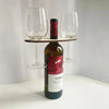 Wooden Wine Bottle & Glass Holder