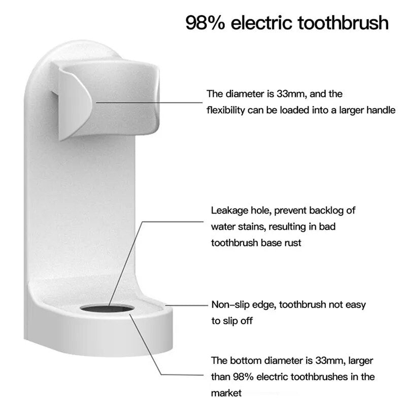 Space-Saving Electric Toothbrush Holder