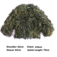 5pcs/set Camouflage Ghillie Suit Yowie Sniper Tactical Clothes Camo Suit for Hunting Paintball Ghillie Suit Men Hunting Clothes