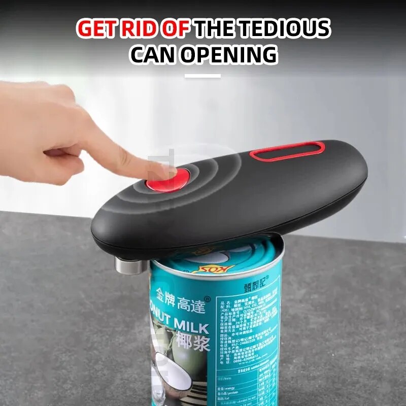 One-Touch Electric Can Opener: Effortless, Safe, and Convenient