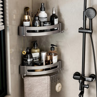 Aluminum Over-The-Toilet Organizer