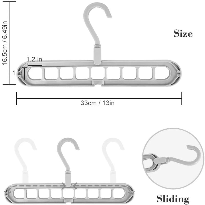 Space-Saving 9-Hole Foldable Drying Rack