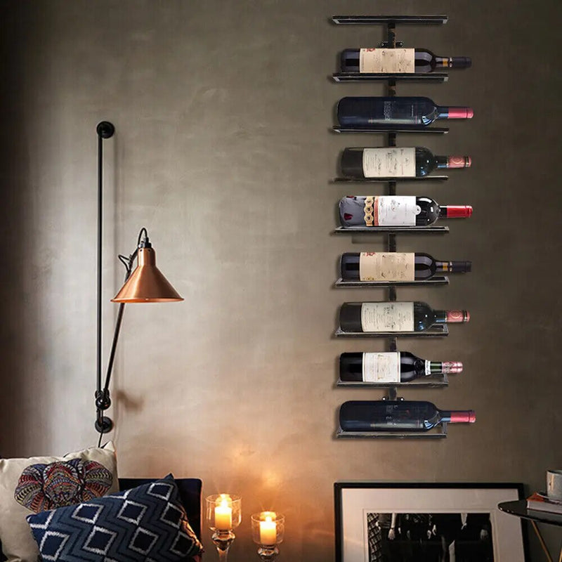 Wall-Mounted Wine Rack: Stylish Space-Saving Storage