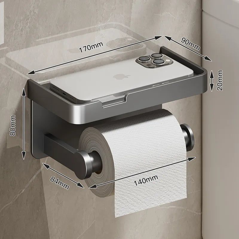 Alloy Wall Mount Toilet Paper Holder