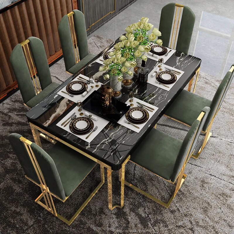 Exquisite Marble Dining Set