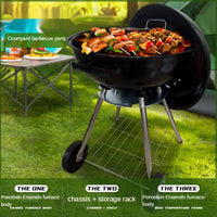 Portable 18-Inch Charcoal BBQ Grill