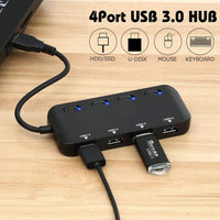 Fast Speed 4-Port USB 3.0 Splitter