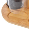 Bamboo Wine and Glass Holder Set