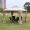 Aluminum Luxury Patio Gazebo Tent