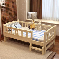 Guarded Wood Kids Bed