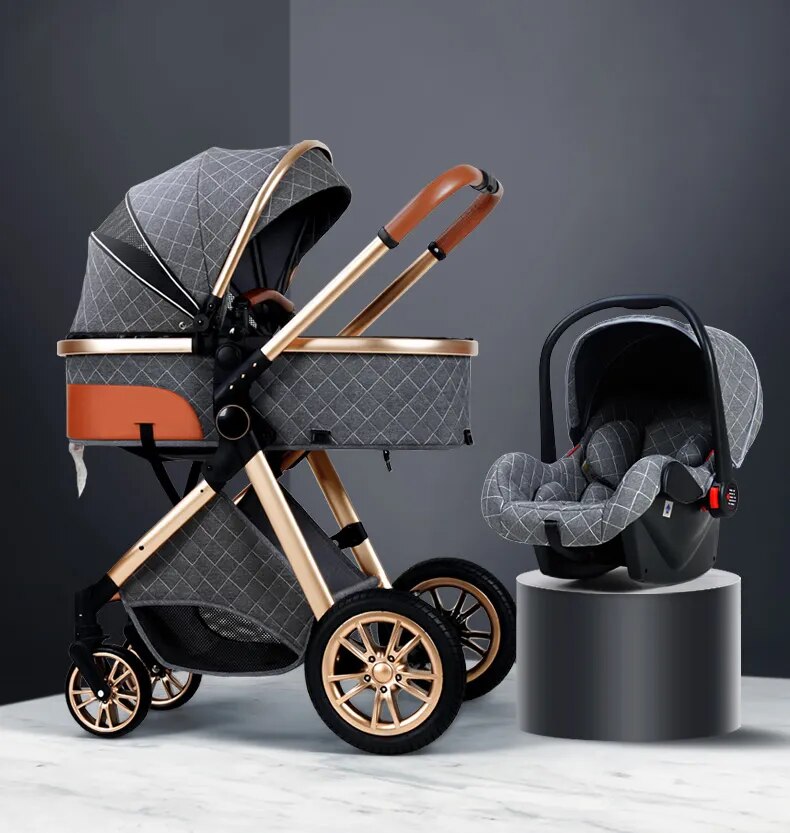 3-in-1 Baby Stroller: Ultimate Comfort, Safety, and Style