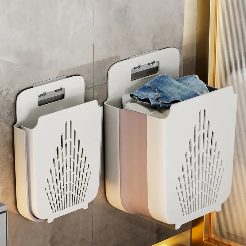 Wall-Mounted Foldable Dirty Clothes Basket