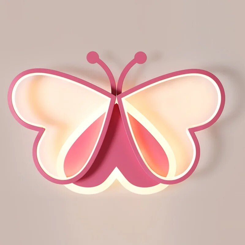 Dimmable Butterfly LED Ceiling Chandelier for Kids Bedroom