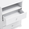 Transitional White Wooden Kids Storage Chest