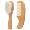 Natural Wool Baby Brush Set