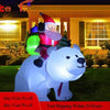 2m Inflatable Santa Bear: Whimsical Christmas Decor!