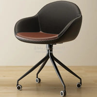 Swivel Steel Leg Office Chair