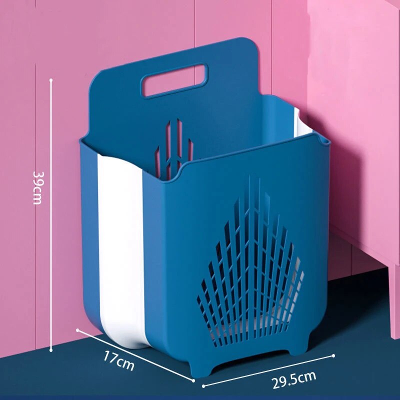 Wall-Mounted Foldable Dirty Clothes Basket