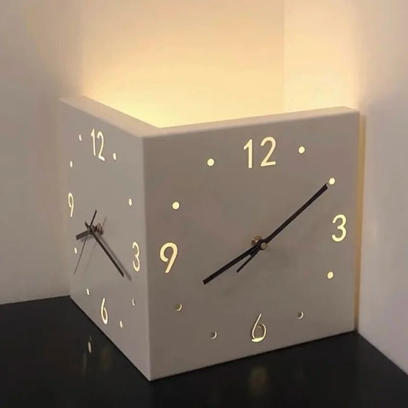 Sleek LED Double-Sided Wall Clock