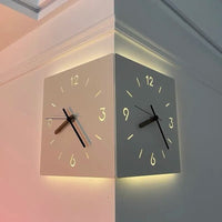 Sleek LED Double-Sided Wall Clock