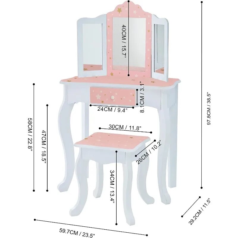Star Print Vanity Set