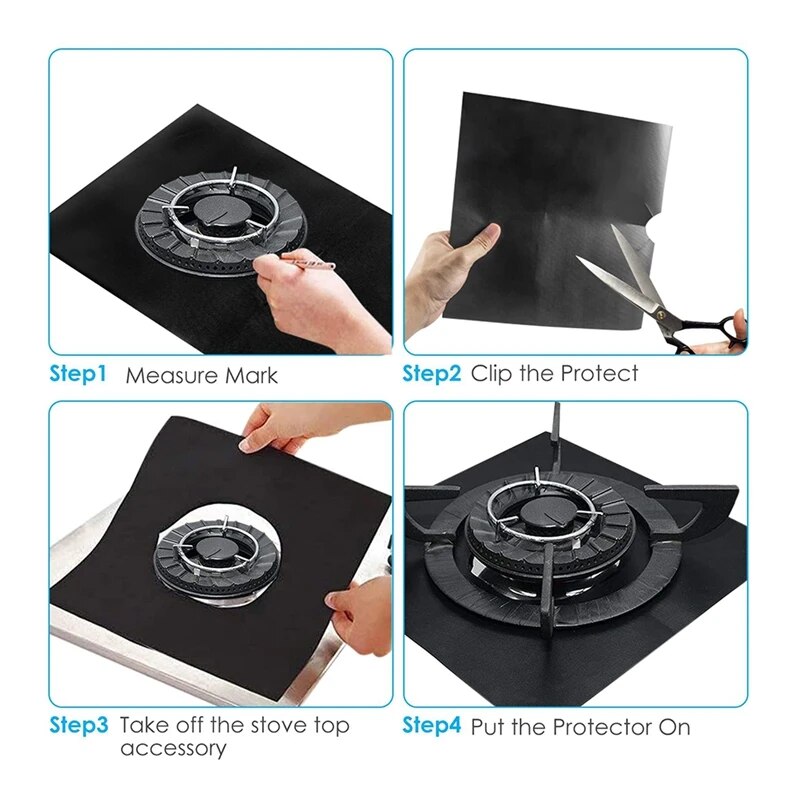 Heat-Resistant Gas Stove Burner Covers